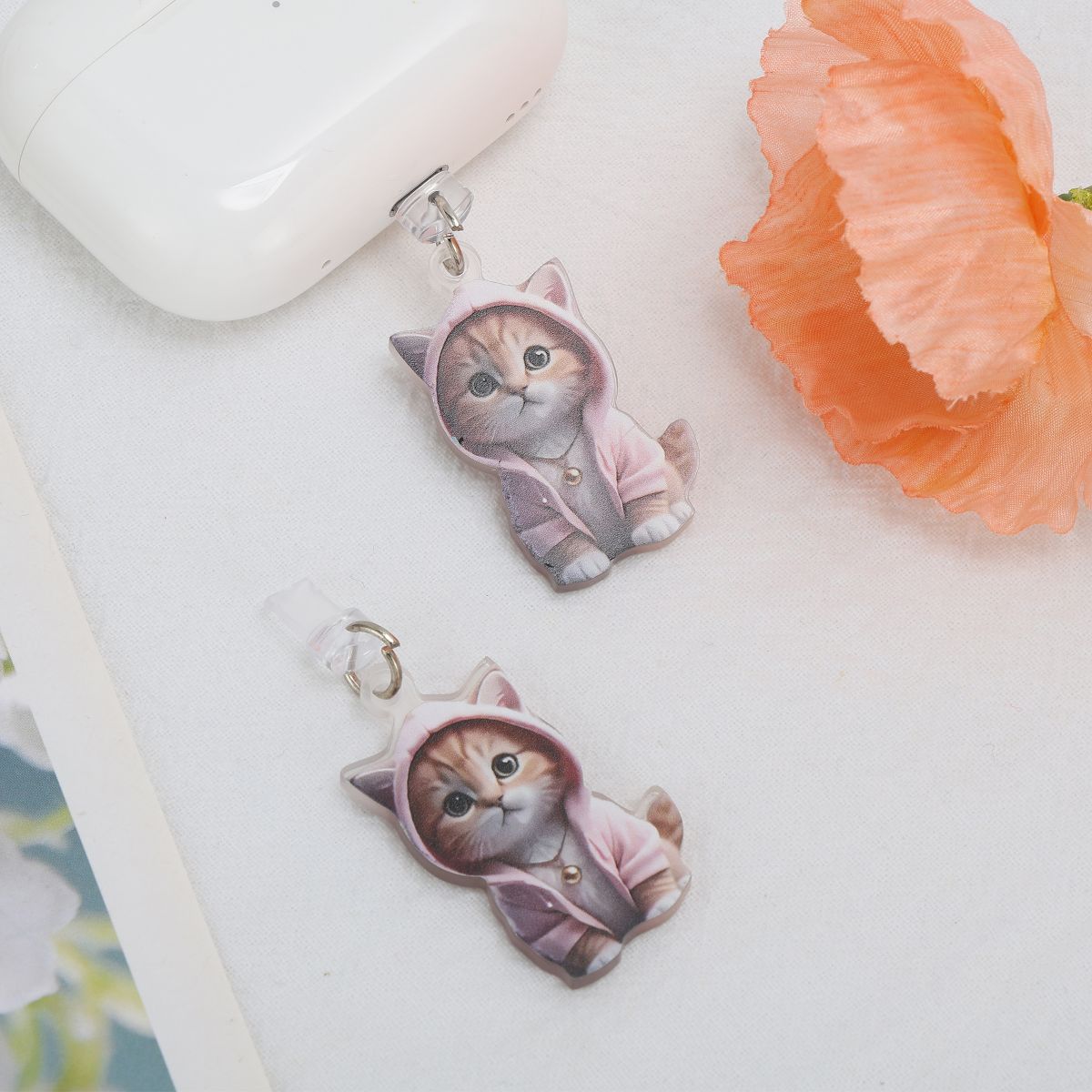Unique Bargains Cat Pendants Dust Plug Charm for Lightning 2 Pcs - thumbnail 8