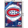 Trends International NHL Montreal Canadiens - Maximalist Logo 23 Framed Wall Poster Prints - 3 of 4