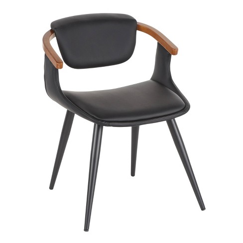 Mid century discount modern black chair