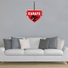 Big Dot of Happiness Karate Master - Hanging Porch Martial Arts Birthday Party Outdoor Decorations - Front Door Decor - 1 Piece Sign - 3 of 4
