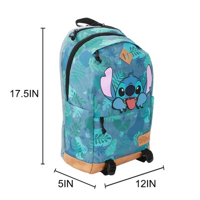 Lilo & Stitch Disney Stitch Tropical Print 17.5" Hooded Backpack — фото 3