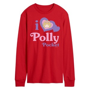 Men's - Polly Pocket - I Love Polly Pocket Long Sleeve Graphic T-Shirt - 1 of 2