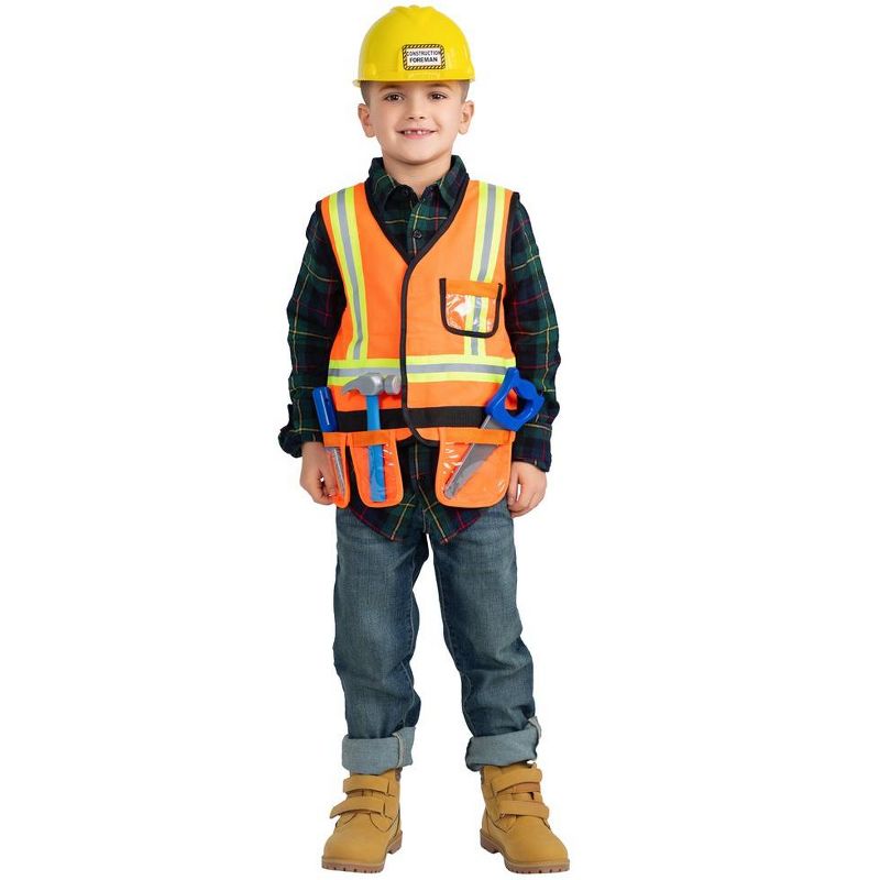 Dress Up America Construction Worker Costume for Kids, 1 of 3