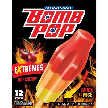 Bomb Pop Frozen Extreme Fire Cherry - 21oz/12ct