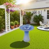 Wooakway 17" Dia Outdoor Indoor Ceramic Planter Pot Decorative Planter with Drainage Hole Patio Flower Pot - 2 of 4