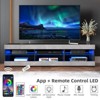 Hommpa 57" LED TV Stand for TVs Up to 65" with Storage Media Console Entertainment Center - 4 of 4