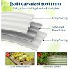 4×4×1 Ft Round Galvanized Steel Raised Garden Bed,Outdoor Metal Planter Box for Vegetables and Flowers - 3 of 4