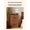 Compact 3-in-1 Vanity Desk with Flip Top Lighted Mirror, Glass Top Makeup Vanity Table with 3 Drawers & Stool for Bedroom (48CM) - 4 of 4