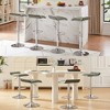 VECELO Adjustable Bar Stools Set of 2/4, Bar Height Stools for Kitchen Counter, Black/Brown/Gray/White - 2 of 4