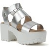 Soda ACCOUNT Women's Open Toe Block Heel Platform Sandals with Adjustable Ankle Strap - 4 of 4