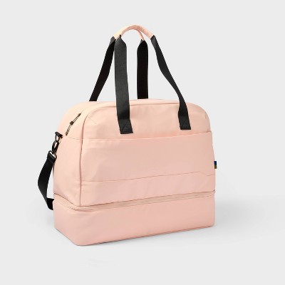 Weekender Bag with Drop-Bottom Pink - Open Story™️