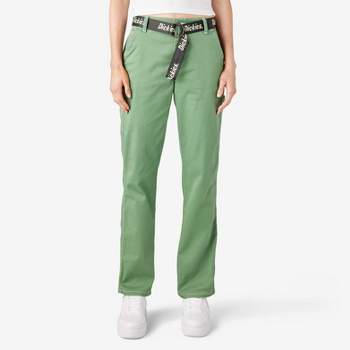 Dickies Women's Relaxed Fit Cropped Cargo Pants, Olive Green (og), 28 :  Target