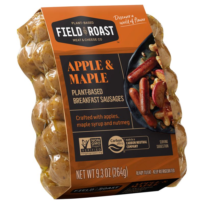 Field Roast Apple &#38; Maple Plant Based Vegan Breakfast Sausage - 9.3oz/12ct, 3 of 5