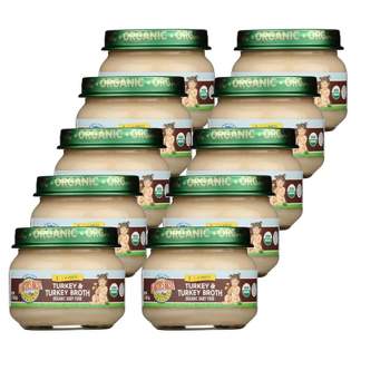 Earth's Best Organic Turkey and Turkey Broth Baby Food 4+ Months - Case of 10/2.5 oz