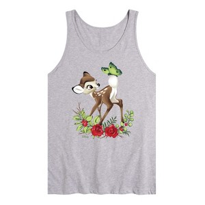 Men's - Disney - Christmas Botanical Butterfly Graphic Tank Top - 1 of 2