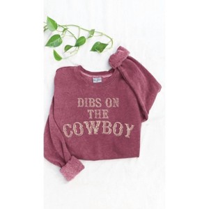 Women's DIBS ON THE COW SWEATSHIRT - UNISEX - OAT COLLECTIVE - 1 of 1