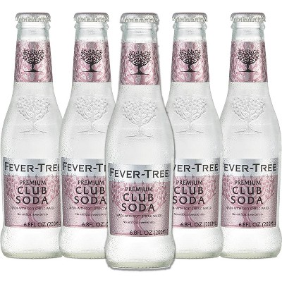 Fever Tree Club Soda - Premium Quality Mixer - Refreshing Beverage for Cocktails & Mocktails 200ml Bottles