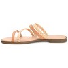 Journee Collection Womens Brinna Tru Comfort Foam Low Stacked Heel Slide Sandals Mocha 8 - 2 of 4