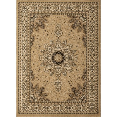Luxe Weavers Floral Border Medallion Area Rug