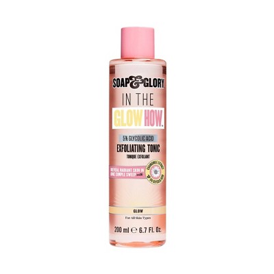Soap & Glory In the Glow How Vitamin C 5% Glycolic Acid Exfoliating Tonic - 6.7 fl oz