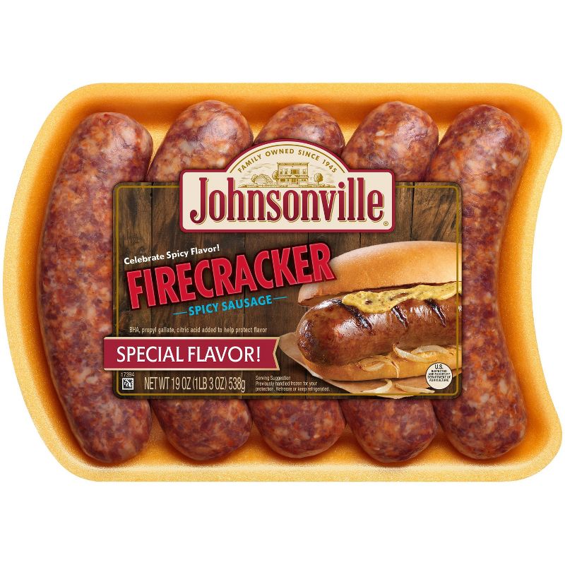 Johnsonville Firecracker Spicy Sausage - 5ct/19oz, 1 of 4