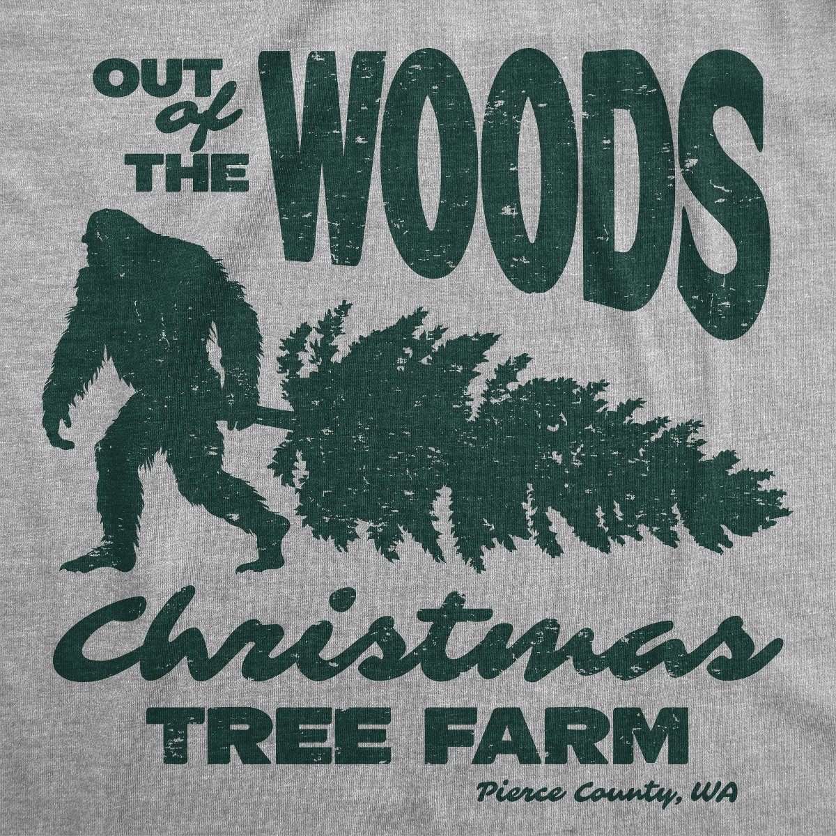 Мужские футболки Crazy Dog T-Shirts, Inc. Mens Funny T Shirts Out of The Woods Christmas Tree Farm Sarcastic Xmas Graphic Tee for Men - Crazy Dog Men's T Shirt Gift For Christmas Light XL — фото 2