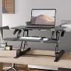Mount-It! Compact Standing Desk Converter with 30" Desktop, Black - 4 of 4