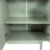 Sideboard Buffet Cabinet, Modern Kitchen Storage Cabinet With 4 Doors Adjustable Shelves, Wooden Sideboard Cabinet For Hallway Living Room - 3 of 4