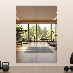 Apmir  2/3 pieces Rectangle Wall Mirror Home Gym Mirror Dance Studio Mirror Tempered Glass Mirror - 1 of 4