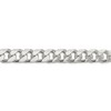 Black Bow Jewelry Men's 11mm, Sterling Silver Solid D/C Domed Curb Chain Bracelet - 2 of 4