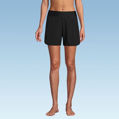 Lands' End Women's 5" Board Shorts - 18 - Black