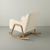 Boucle Upholstered Nursery Rocking Chair Oak/Cream - Hearth & Hand™ with Magnolia - 4 of 4