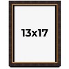 PosterPalooza | Modern Shadow Box 1" Depth Brown Picture Frame - UV Acrylic, Backing, Hanging Hardware - 2 of 4