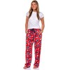 Seven Times Six Disney Lilo & Stitch Adult Stitch Lovestruck Fleece Pajama Sleep Pants Red - 4 of 4