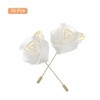 Unique Bargains Ceremony Anniversary Rose Wedding Groom Boutonnieres Pins 2"x3.5" 10 Pcs - 3 of 3