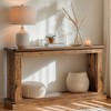 Hommoo 2-Tier Farmhouse Console Table Brown - 3 of 4