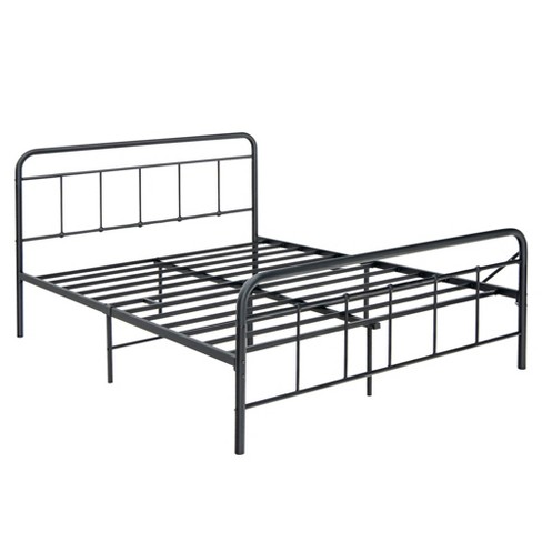 Costway Full Size Heavy Duty Metal Bed Frame Headboard Platform Mattress Foundation : Target