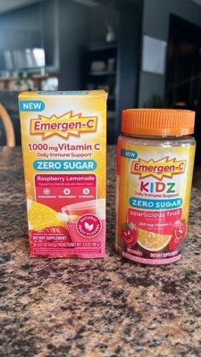 Emergen-c Kidz Zero Sugar Sourlicious Fruit Gummy - 36ct : Target