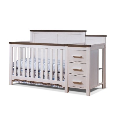 Image of Sorelle Farmhouse Crib & Changer - Espresso/White
