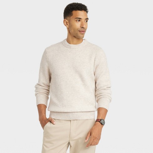 Men's Ribbed Hem Crewneck Pullover Sweater - Goodfellow & Co