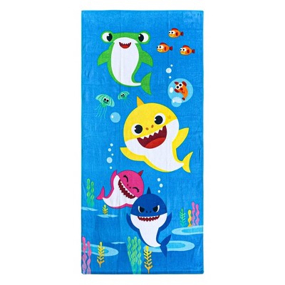 baby shark beach towel