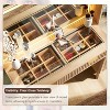 Vanity Desk with Mirror and Lights, 48in Makeup Vanity with Glass Top & Charging Station & 5 Drawers - 4 of 4