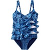 Lands' End Women's Smoothing Control Ruffle Fauxkini One Piece Swimsuit - 4 of 4