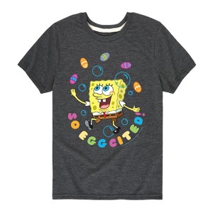 Boys' - SpongeBob Squarepants - So Eggcited Short Sleeve Graphic T-Shirt - 1 of 4