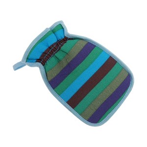 Unique Bargains Rainbow Stripes Shower Gloves for Bathroom 8.66"x5.71" Blue 1 Pc - 1 of 3