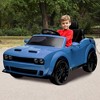 Jojoka 12V Licensed Ride On Car for Kids, Dodge Challenger Style, Toddler Ride On Toy with Remote, Spring Suspension, Music, LED Lights - 3 of 4