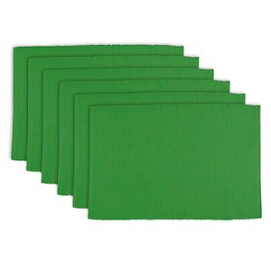 Green Sage Placemats (Set Of 6) - Design Imports, Green Green