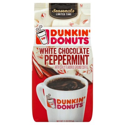 Dunkin Donuts White Chocolate Peppermint Medium Roast Coffee - 11oz - Target Inventory Checker ...