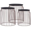 vidaXL Coffee Tables 3 pcs Copper - 2 of 4