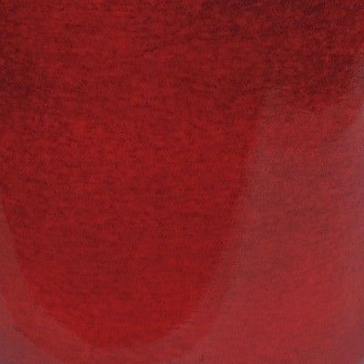 Vivian Ruby Glaze 11" Metal Indoor/Outdoor Planter Set